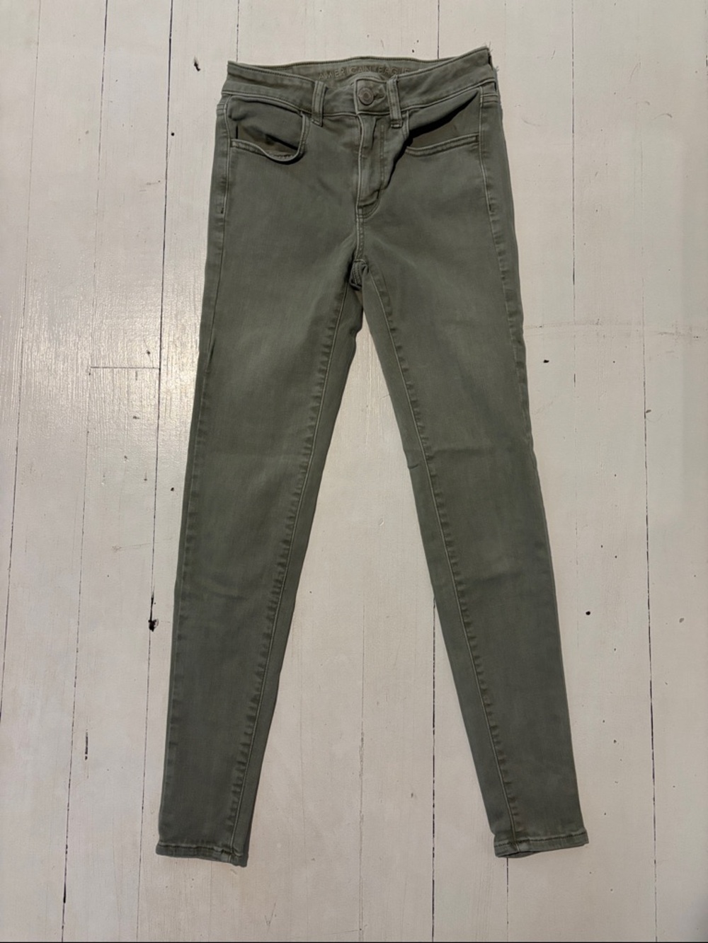 American Eagle Outfitters Olive Skinny Jeans
